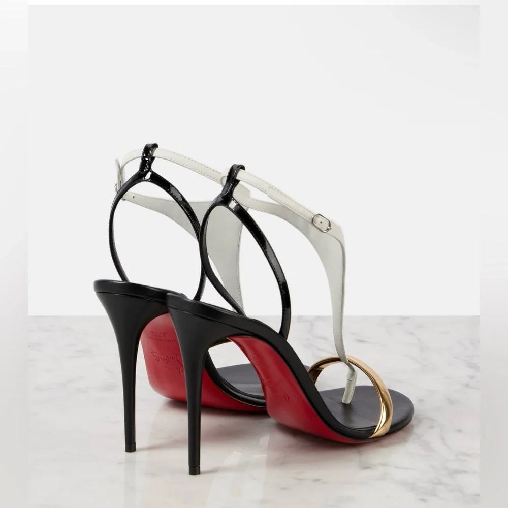 Christian Louboutin Athina 100 leather sandals - Picture 2 of 2